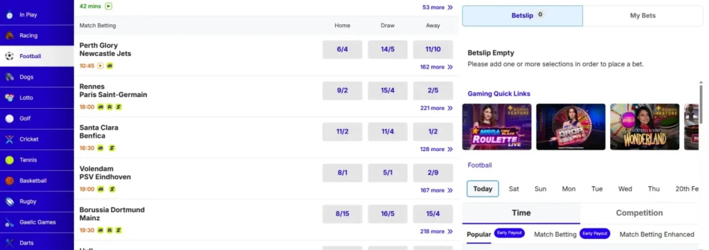 BOYLESports Football Betting